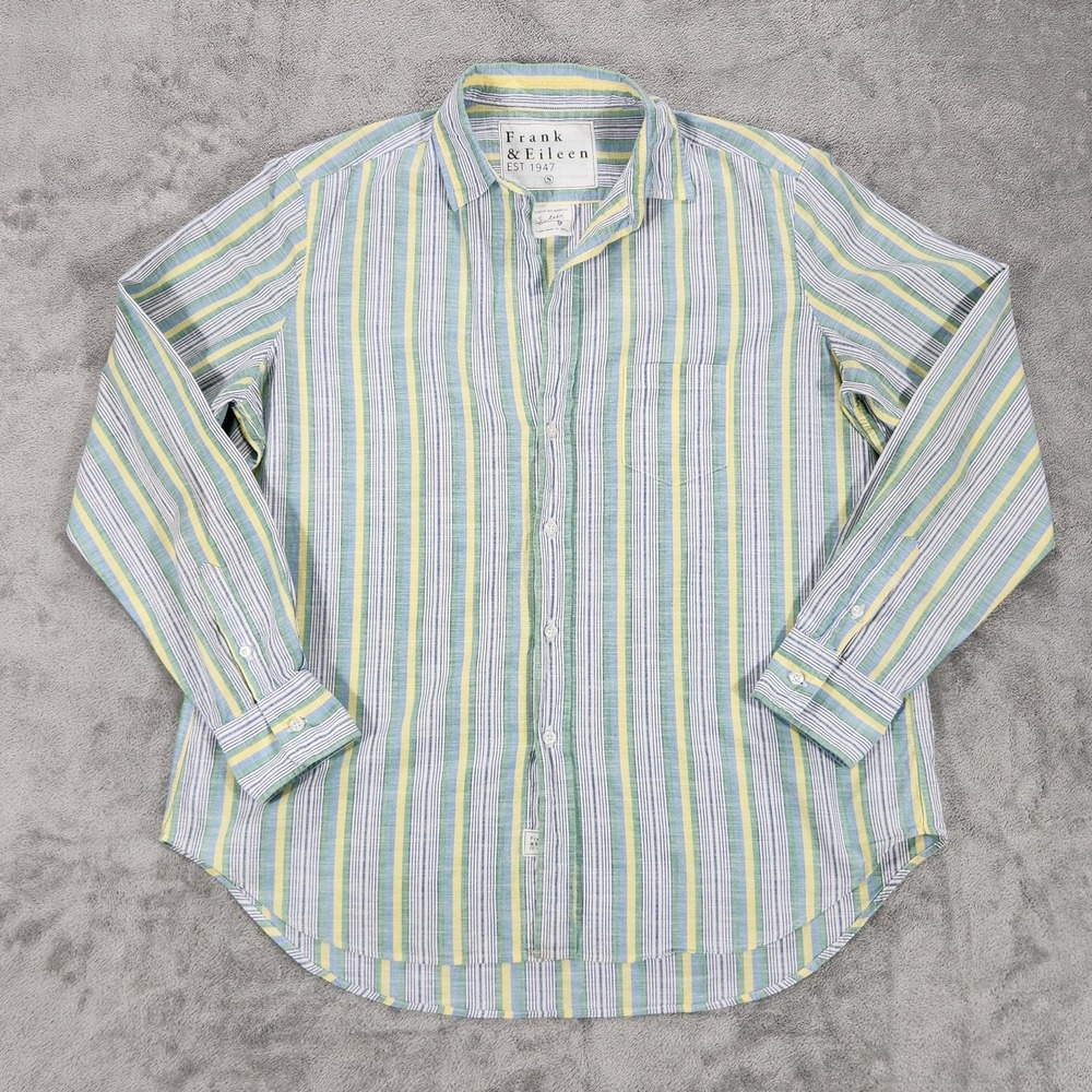 Frank & Eileen Shirt Womens Small Multicolor Stripe Eileen Button Up Cotton